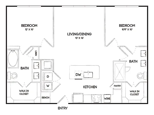 Floor plan B1A