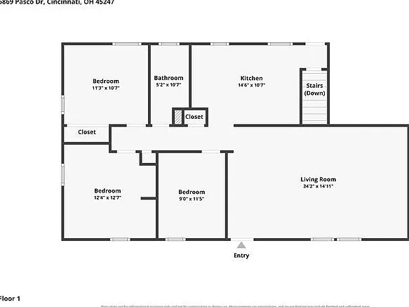 3 bed, 1.5 bath, 1296 sqft, $1,745 — Photo 3