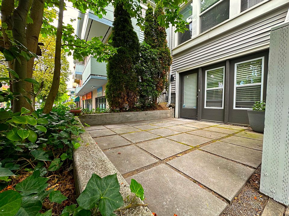 Private patio and entrance