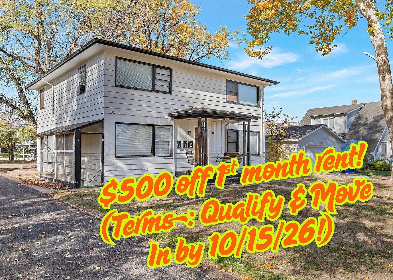 Charming vintage style two-bedroom nestled in Triplex home in Greeley, close to UNC! — Photo 1