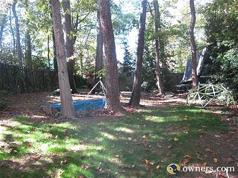 BACK YARD play area and patio for garage apt