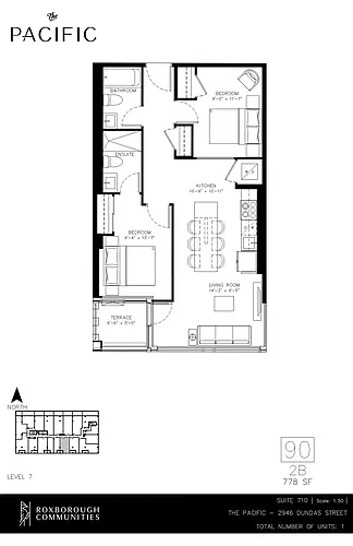 Floor plan 2 bedroom 2 bath 2 Bed 2 Bath 16