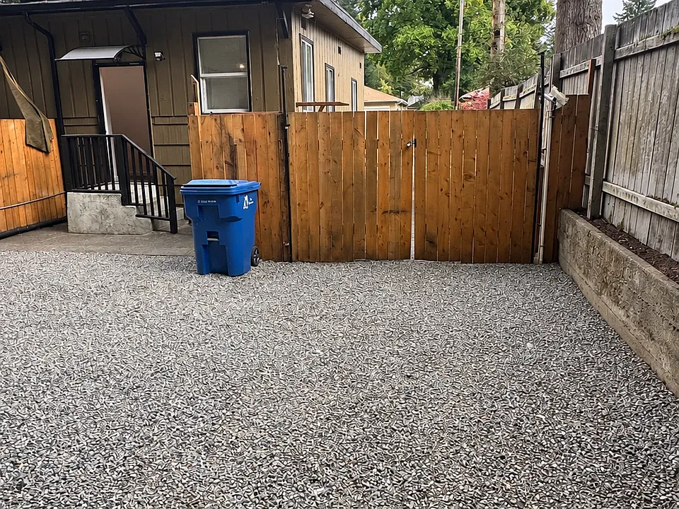 Back yard area