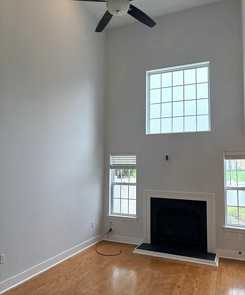 Two story family room
