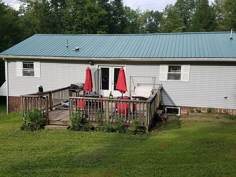 Deck in back yard