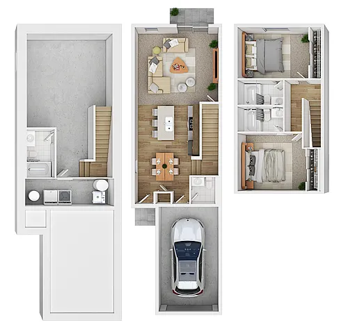 Floor plan 2 Bed 2.5 Bath