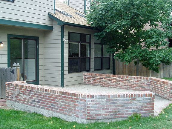 Brick and Cement Patio