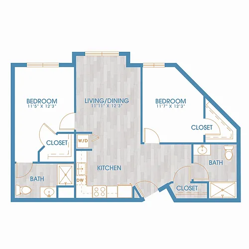 Floor plan 2X2 H