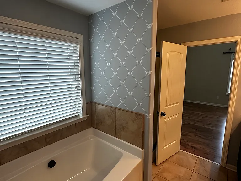 Primary bedroom bathtub