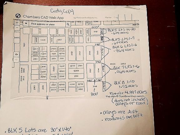 CAD map lot measurements