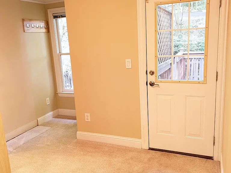 Nook and closet system at the end of the second floor hallway could make a great desk/study area, or even more storage for clothes, shoes, outdoor toys, etc.