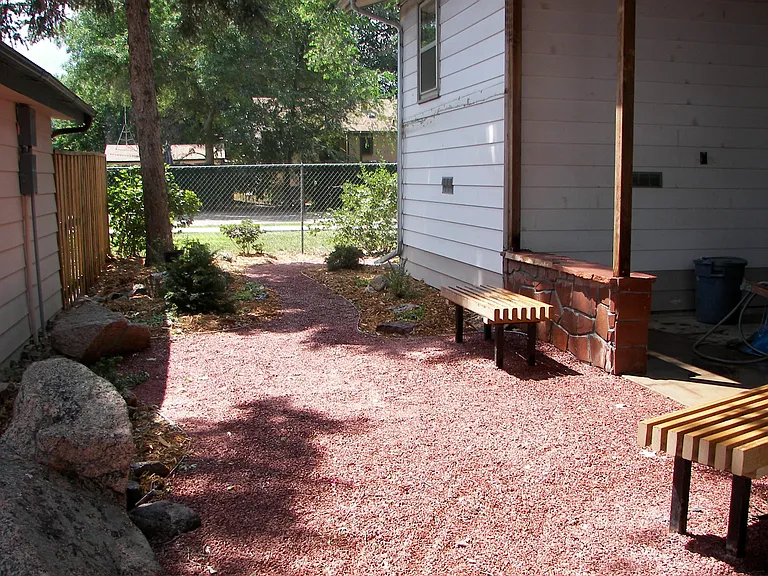 Outside back area