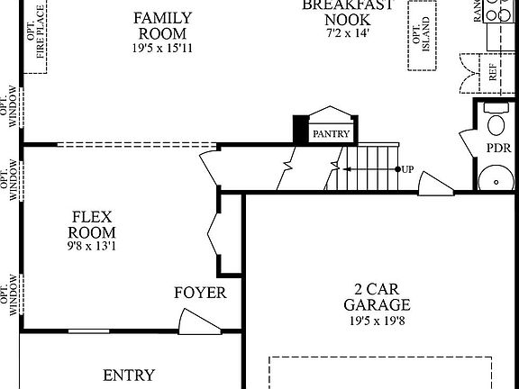 Elevation A - 1st Floor