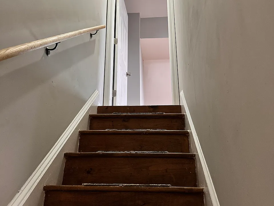 Stairs to attic 2nd bedroom