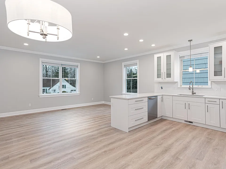 Second level kitchen/dining/living
