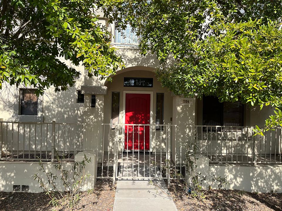 Front door with patio