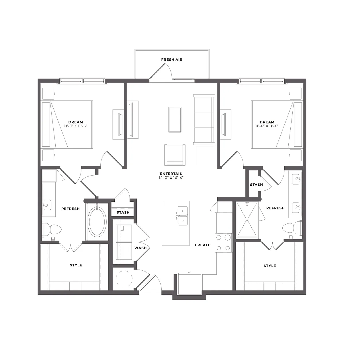 Floor plan B1-1