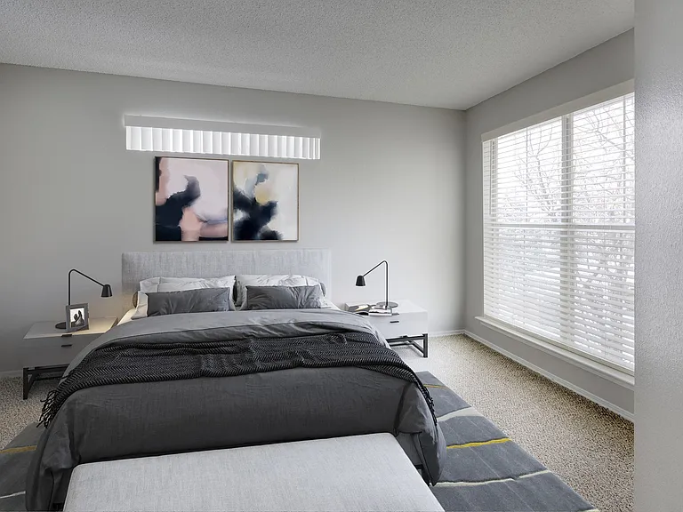 Large windows invite plenty of natural light into your home.
