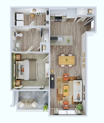 Floor plan 1B ANSI