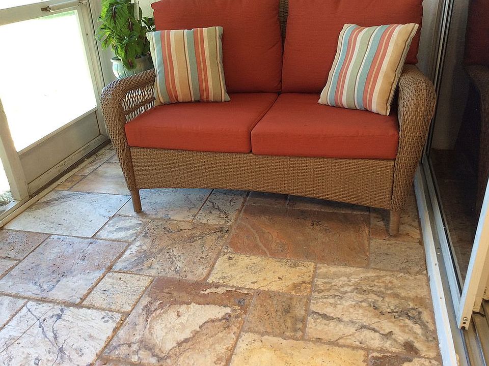 Alabaster tile lanai