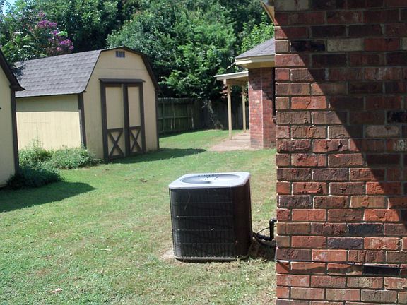 Shed on right is for renter's use. Shed on left is for landlord use only.