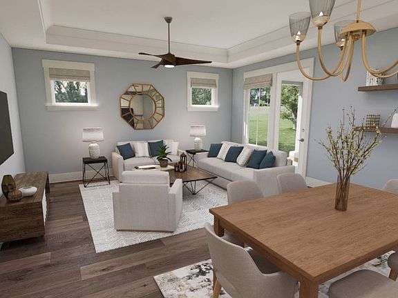 Open Gathering Room and Dining Area