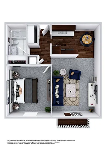 Floor plan One Bedroom