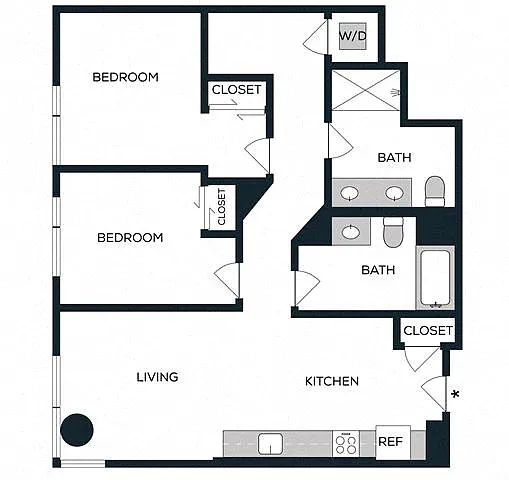 Floor plan 2J