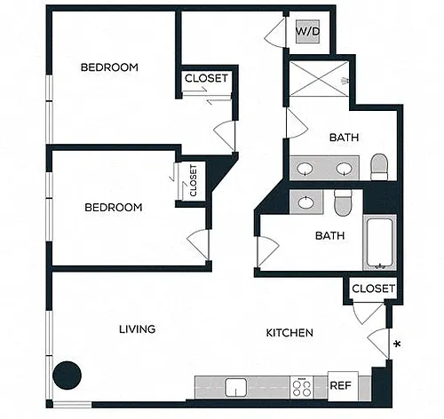 Floor plan 2J