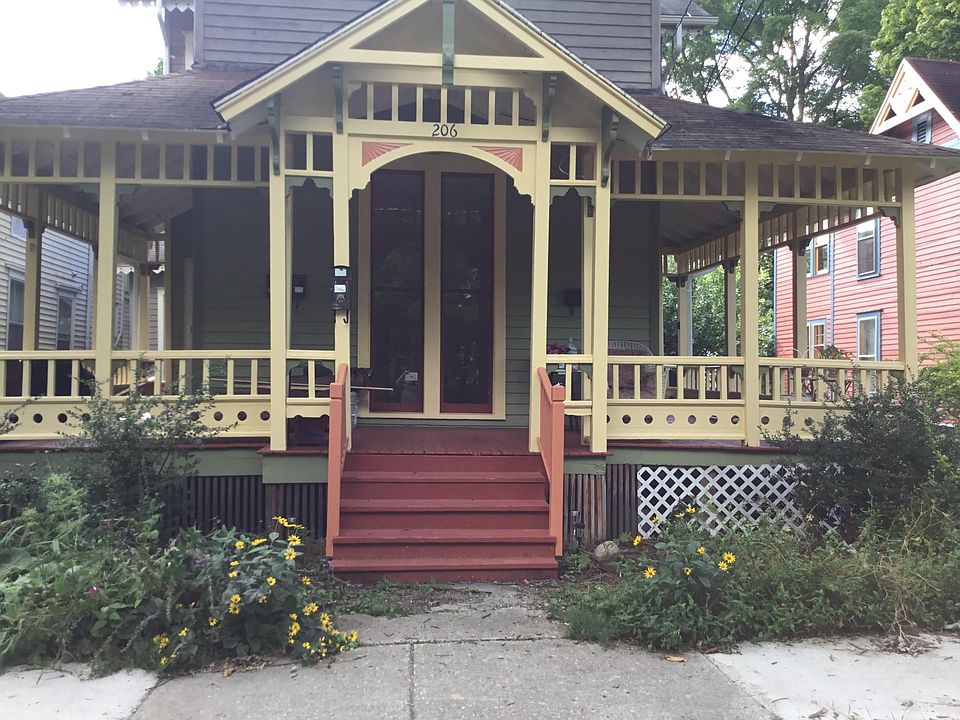Apartment entrance on the right