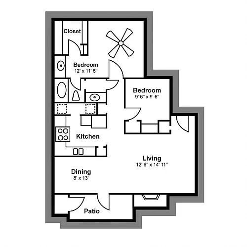Floor plan B1