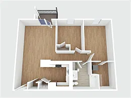 Floor plan 2BD/1BA/Market