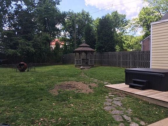 Large fenced yard