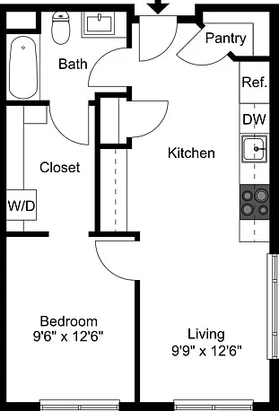 Grand 1 Bed Layout Garage Parking Grand 1 Bed Layout Garage Parking
