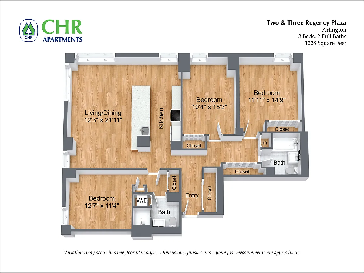 Floor plan 3 Bed/2 Bath