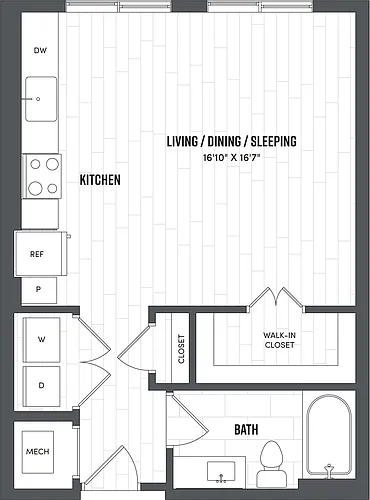 Floor plan Studio-S1