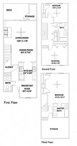 Floor plan The Trinity 1640