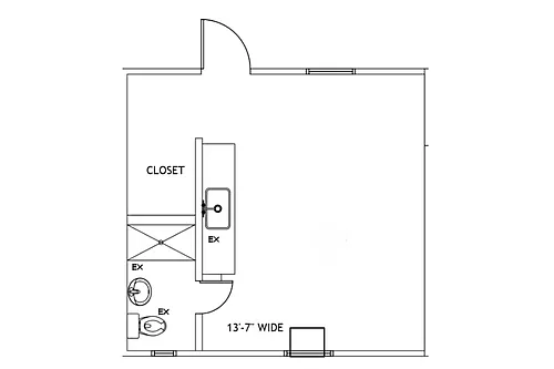 Floor plan The Studio