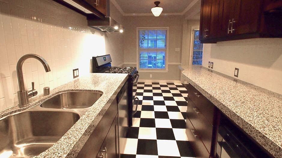 Kitchen towards dining area