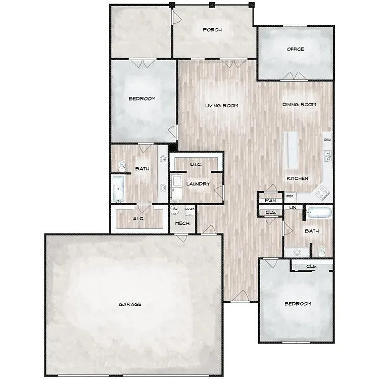 Floor plan 2 Bedroom Premium II