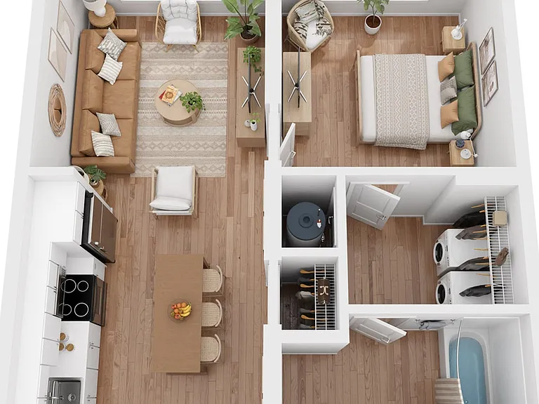 A1H | 1x1 | 662 sf A1H | 1x1 | 662 sf