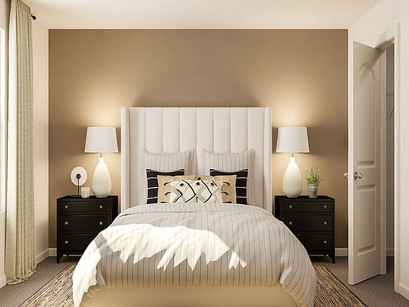 The master suite is a relaxing retreat.