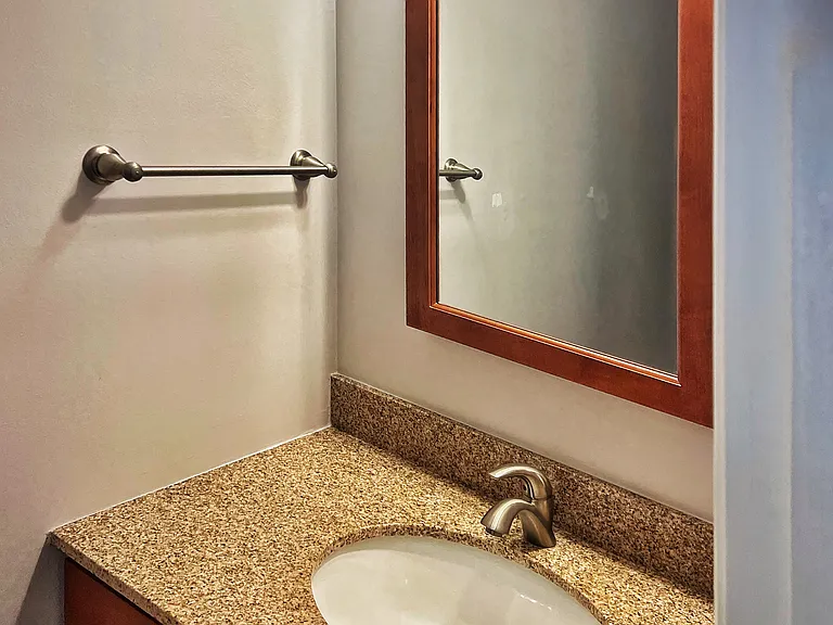 1/2 bathroom on first floor