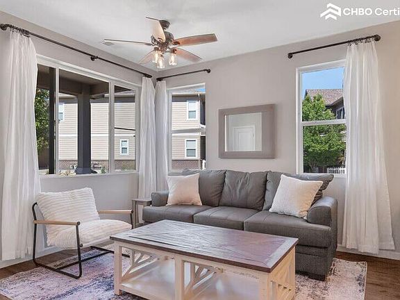 Living Room - large windows facing southwest