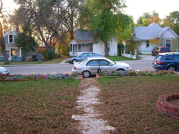 Front yard in fall