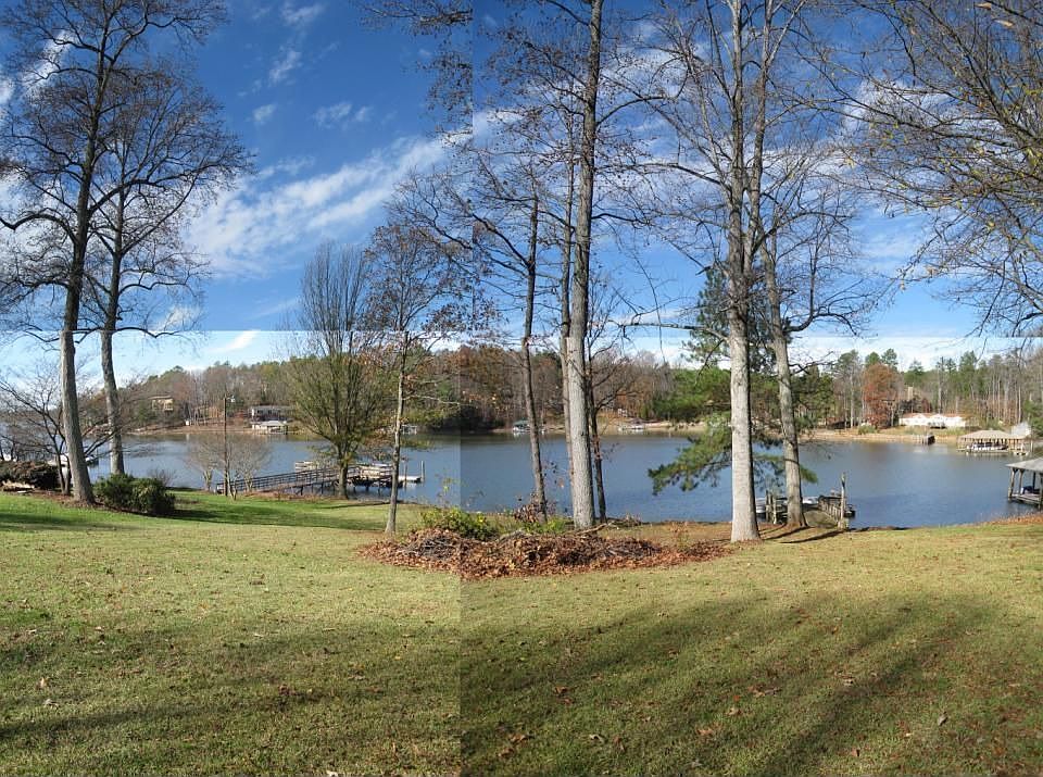 Composite view of lake from likely building location