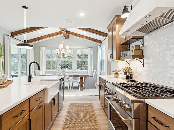Kitchen with farmhouse sink