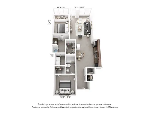 Floor plan B3