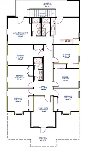 Floor plan 6 Bedroom