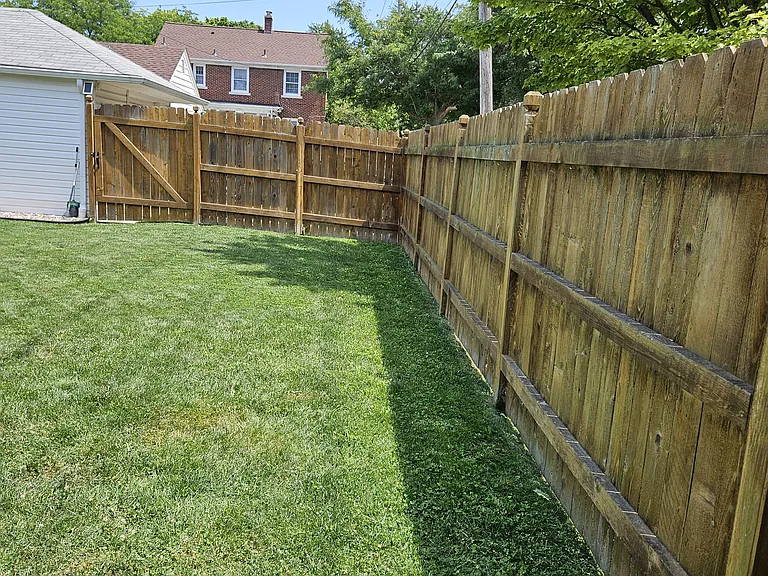 Yard view from Side Entrance to Yard.